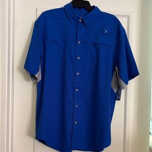 Reel Legends Royal Blue Button Down Shirt